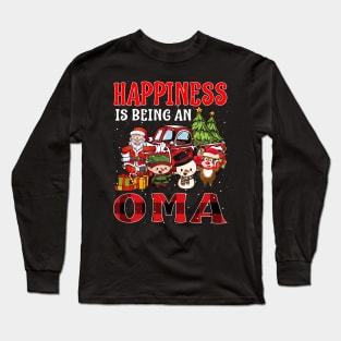 Happiness Is Being An Oma Christmas Long Sleeve T-Shirt